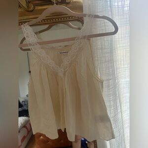 Reformation lace tank top